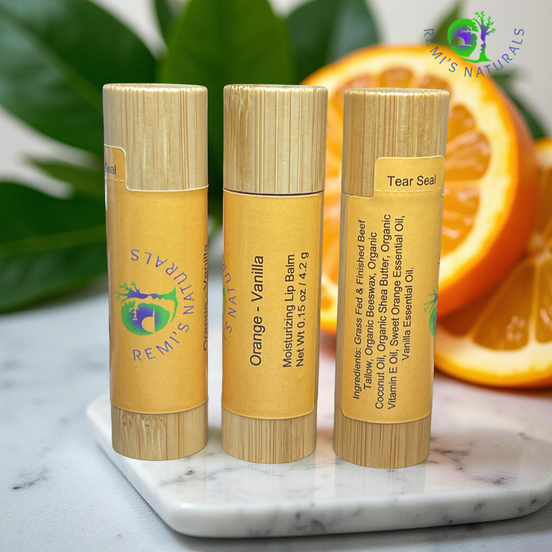 Orange - Vanilla Tallow Lip Balm
