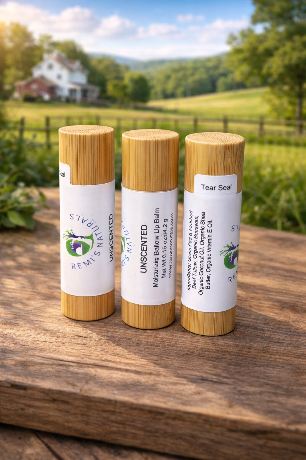 Unscented Tallow Lip Balm