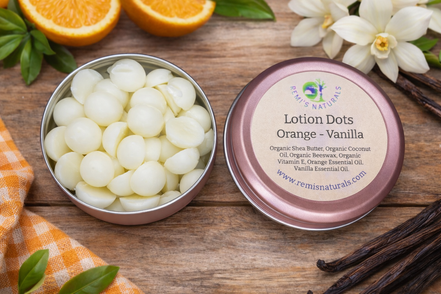 Lotion Dots- Orange / Vanilla