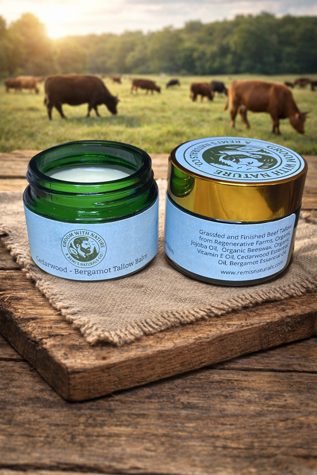 Cedarwood-Bergamot Tallow Balm