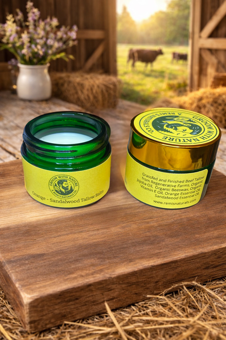 Orange - Sandalwood Tallow Balm